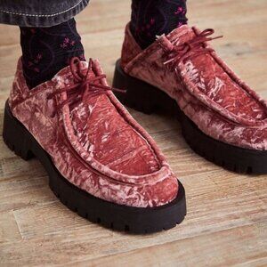 FREE PEOPLE Mackenzie Convertible Velvet Lug Sole Oxford Loafer